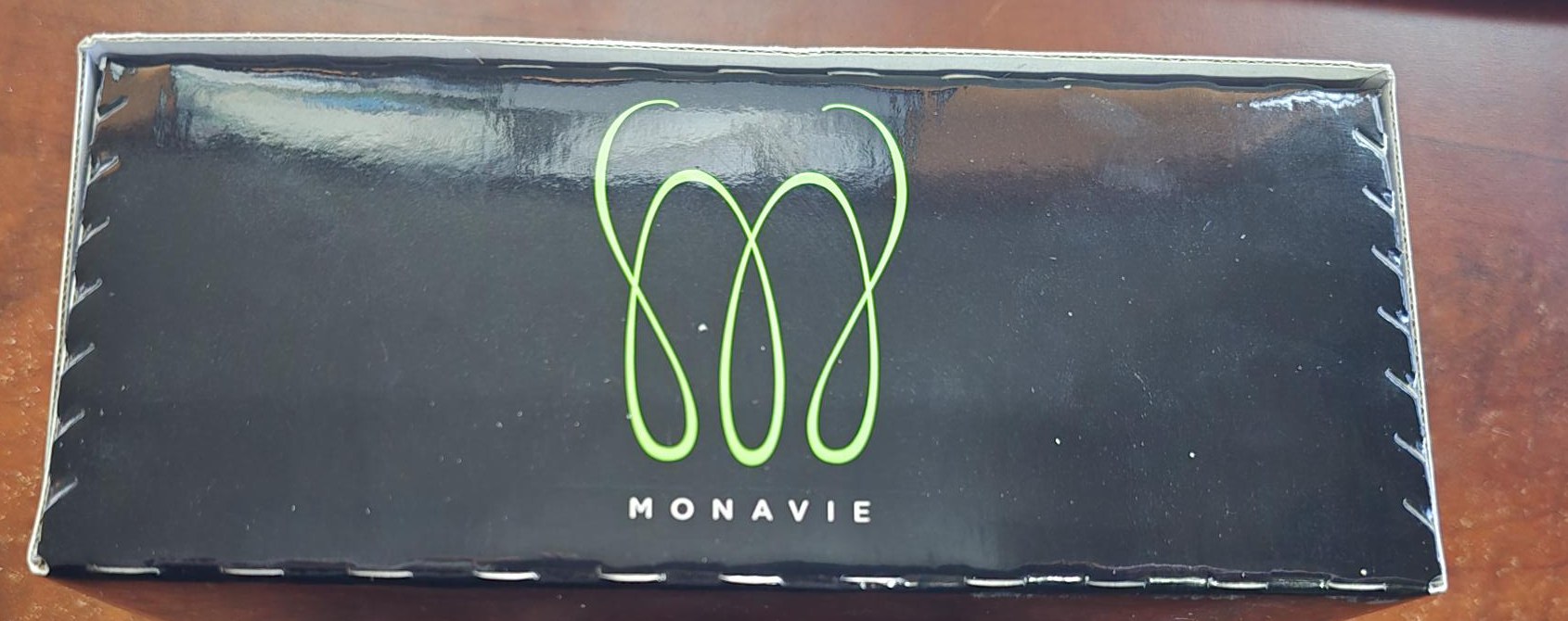 Top of the Monavie Active Shots box with the Monavie logo
