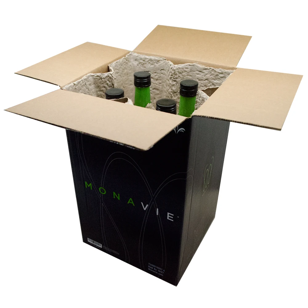 Open Monavie Active case showing four bottles inside